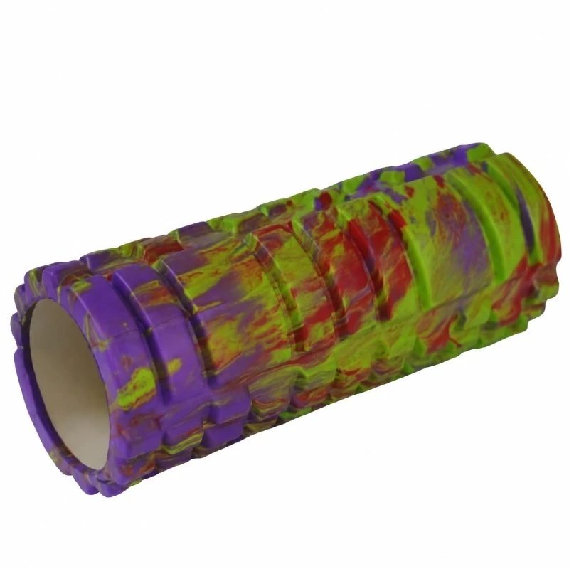 Foam Roller PowerTech Texturado Multicolor 33 x 14 cm