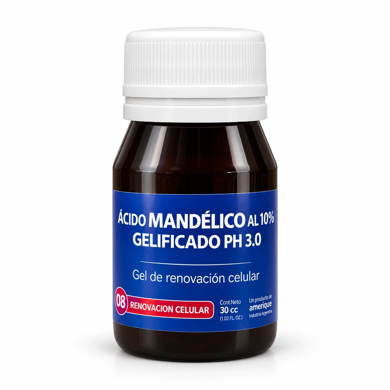 Ácido Mandélico 10% Gelificado Cosmos 30 cc pH 3,0