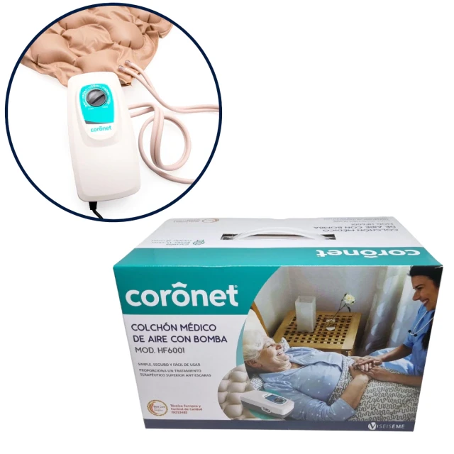 Colchón Antiescaras de Aire Coronet con Compresor