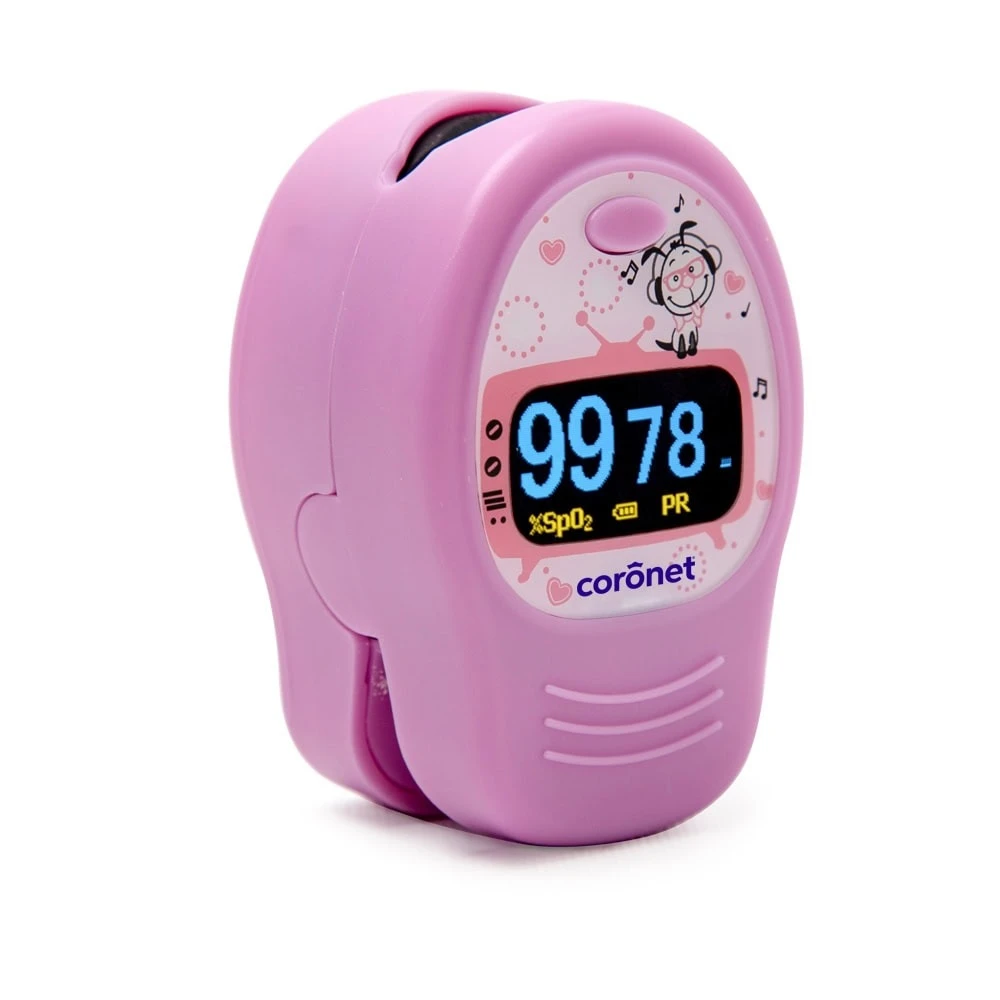 Oxímetro de Pulso Pediátrico Coronet PC-60D2 OLED Rosa