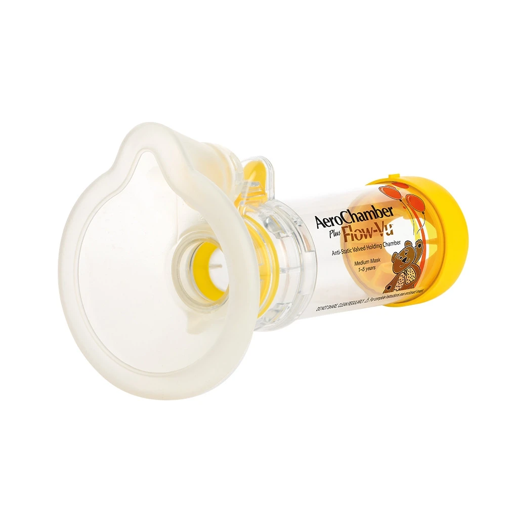 Aerocámara AeroChamber Plus Flow-Vu Pediátrica con Mascarilla Mediana (1 a 5 años)