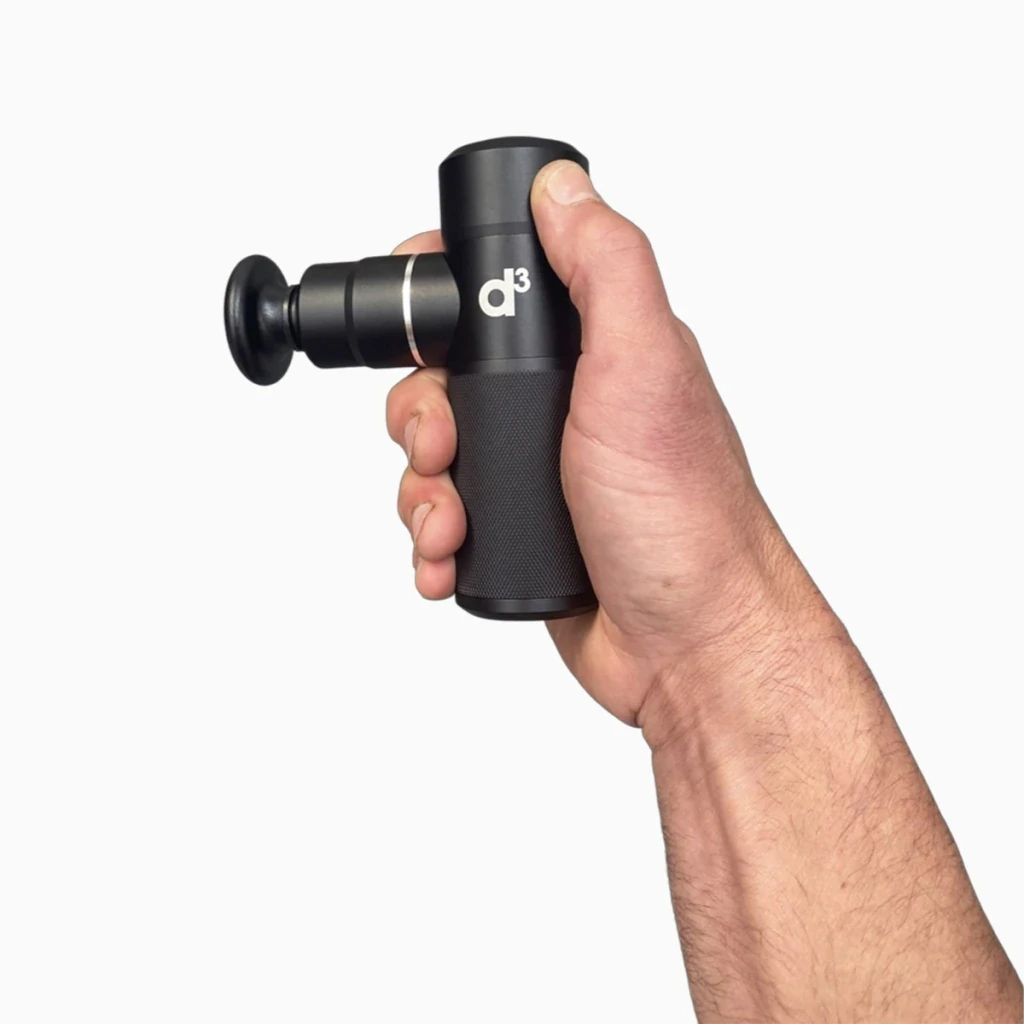 Pistola Masajeadora Muscular D3 Portátil con 4 Cabezales
