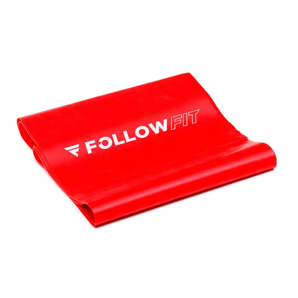 Tiraband Follow Fit Banda Elástica de Látex 120 cm - Media roja