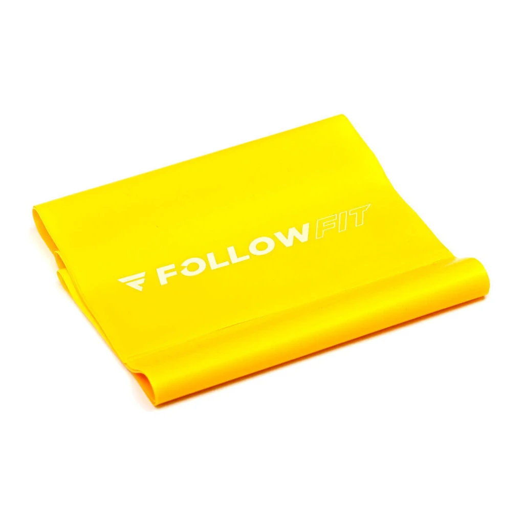 Tiraband Follow Fit Banda Elástica de Látex 120 cm - Baja amarilla