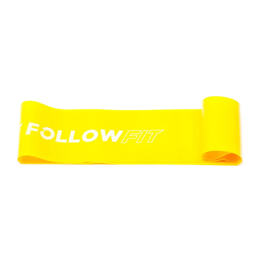 Banda Circular de Látex Follow Fit para Entrenamiento - Baja amarilla