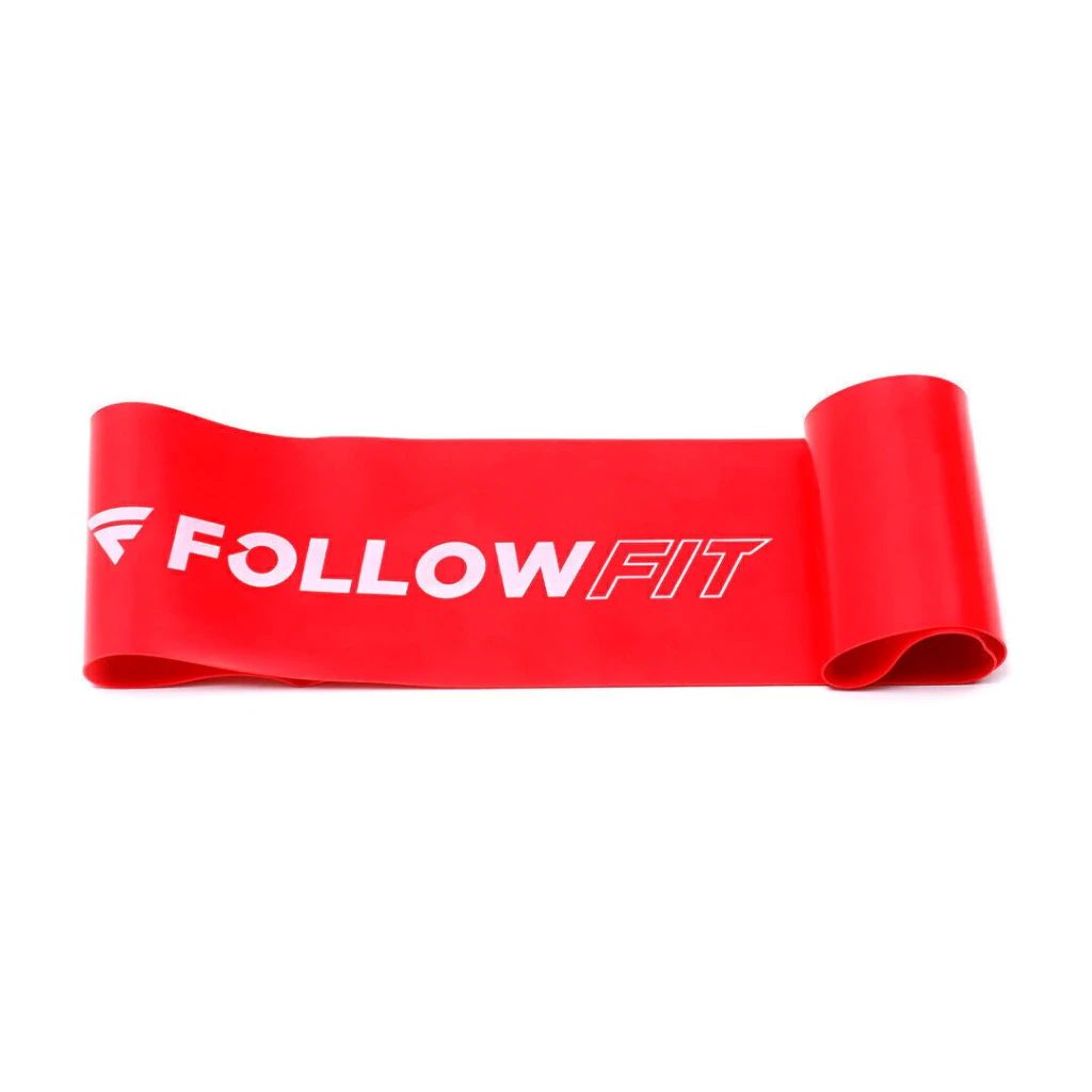 Banda Circular de Látex Follow Fit para Entrenamiento - Media roja