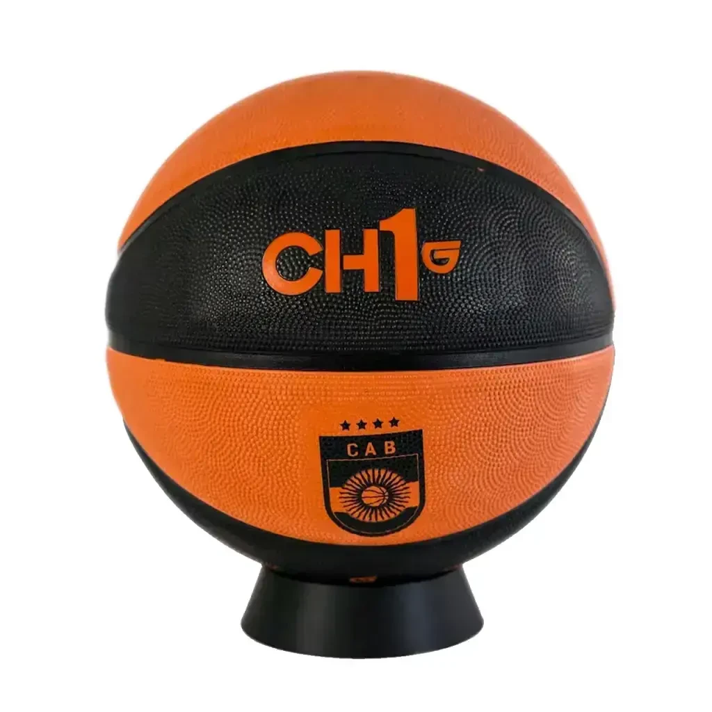Pelota de Básquet CH1 Sports CAB 1500 PVC N.º 7 Naranja y Negra