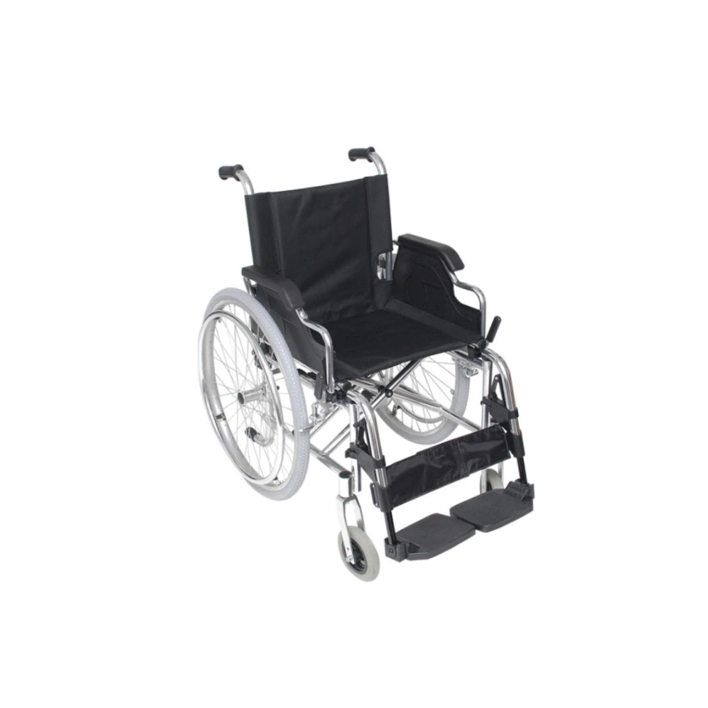 Silla de Ruedas de Aluminio Liviana Plegable 46 cm