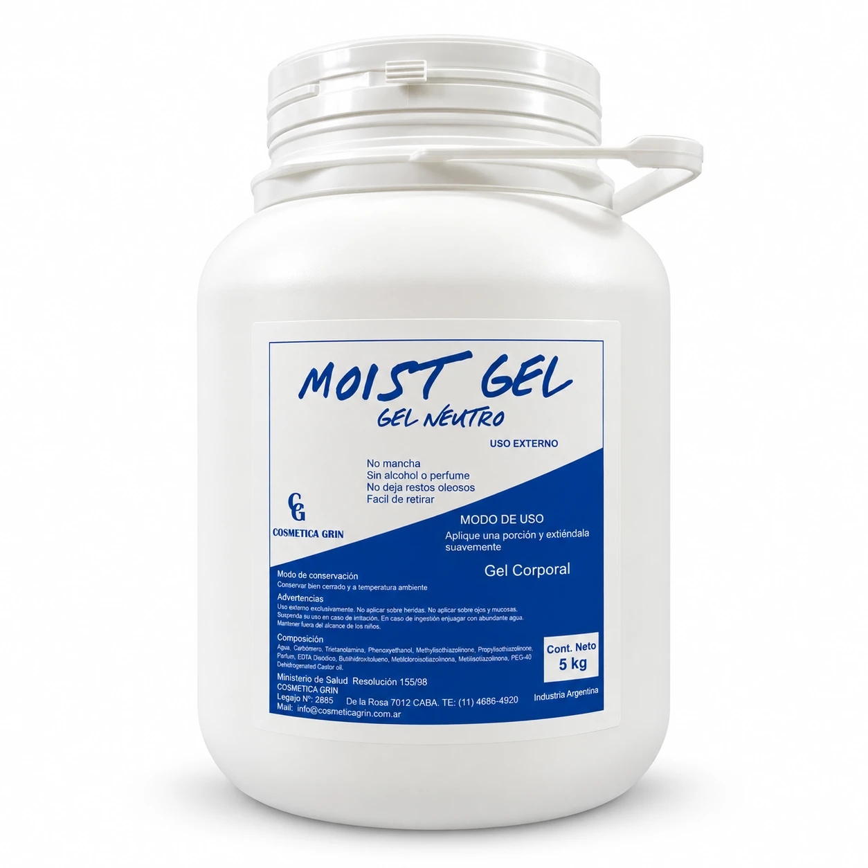 Gel Neutro Conductor 5 kg Moist Gel