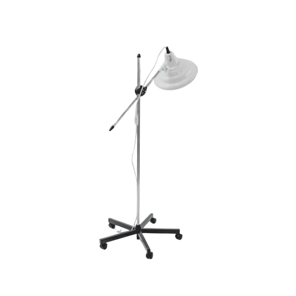 Lámpara de Pie Rodante Articulada para Consultorio Ø 320 mm